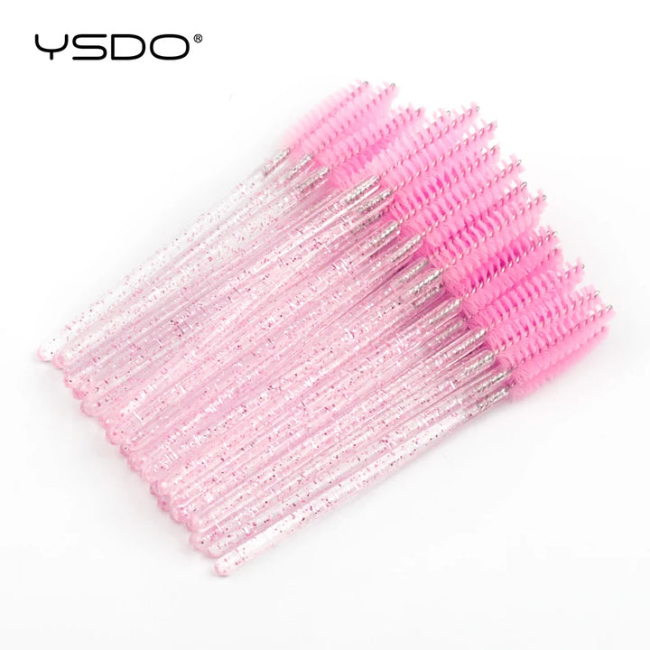 5/50 Pcs Eyelash Brushes False Eye Lashes Extension Tools Eyebrow Brush Mascara Wands Applicator Spoolers Lashes Cosmetic Tool