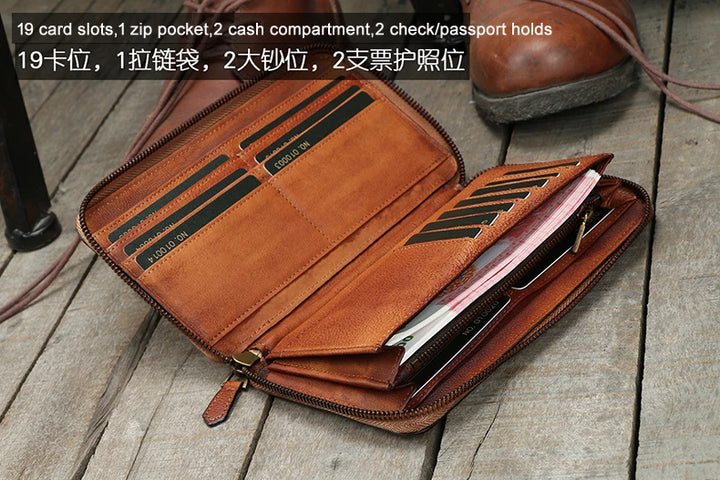 Men's Luxury Vintage Leather Wallet