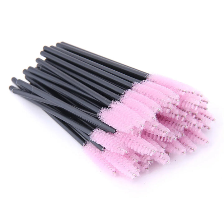 5/50 Pcs Eyelash Brushes False Eye Lashes Extension Tools Eyebrow Brush Mascara Wands Applicator Spoolers Lashes Cosmetic Tool