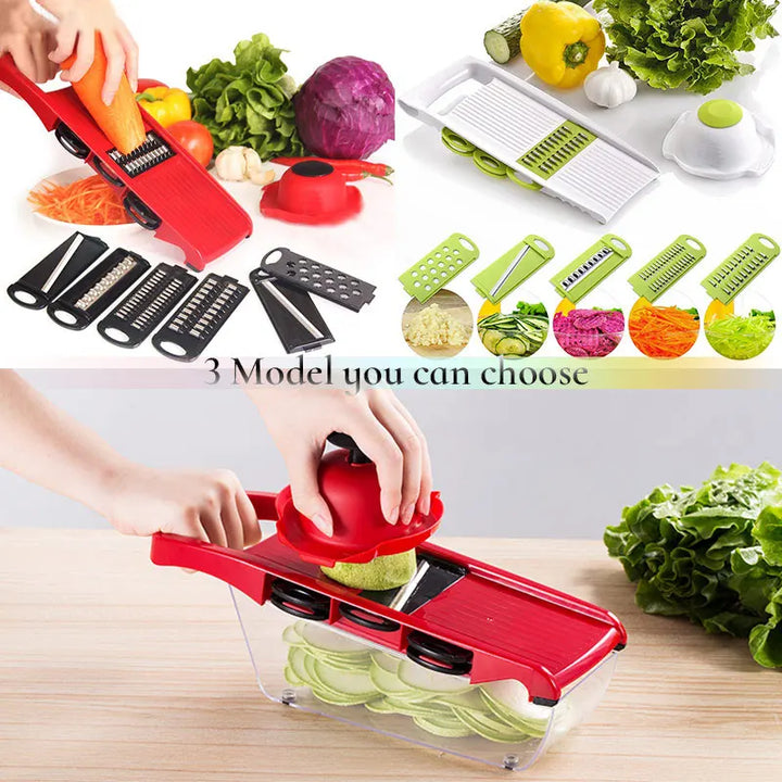 Vegetable Cutter – Steel Blade Slicer & Grater