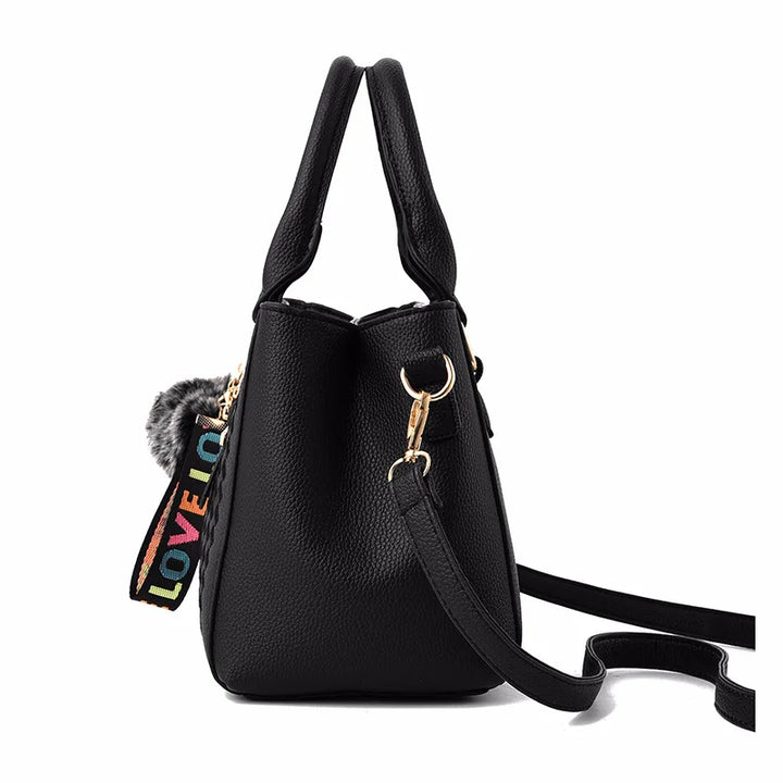 Embroidered Leather Handbag – Stylish Messenger Bag