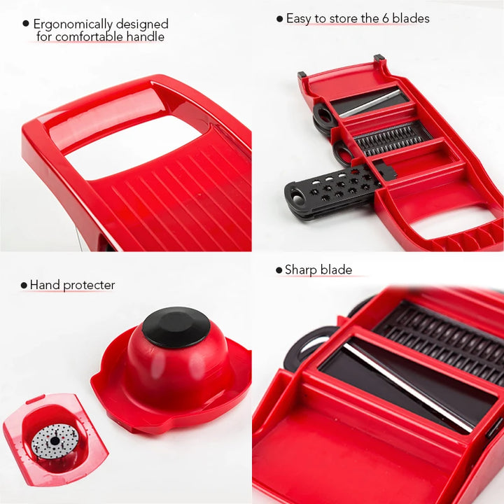 Vegetable Cutter – Steel Blade Slicer & Grater