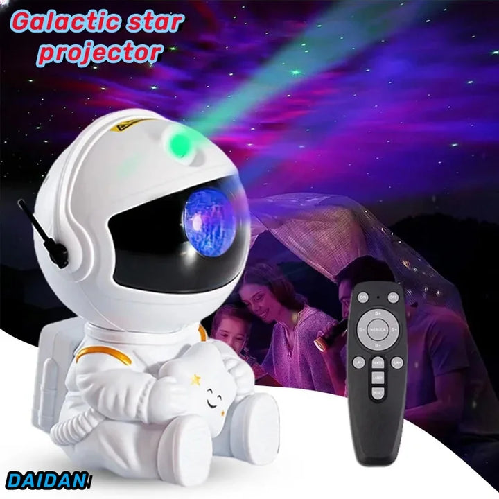 Galaxy Star Projector – Astronaut LED Night Light