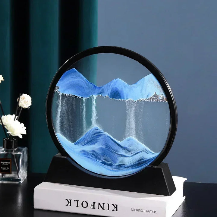 3D Moving Sand Art – Round Glass Sandscape