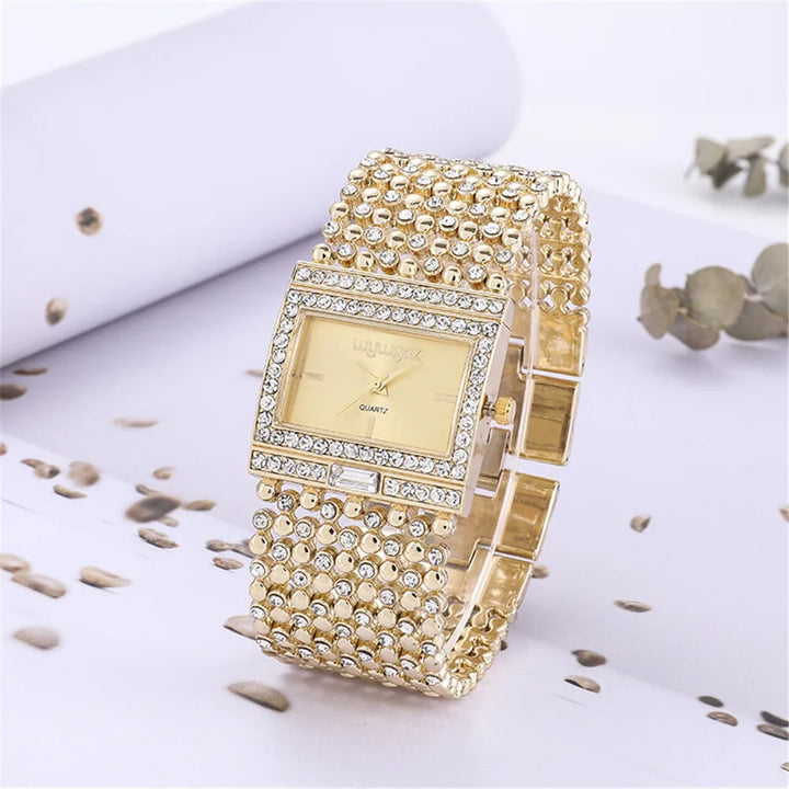 Luxury Gold Diamond Women’s Watch