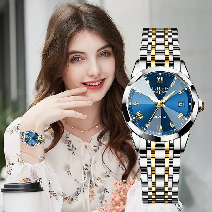 Women's Luxury Waterproof Stainless Steel Watch