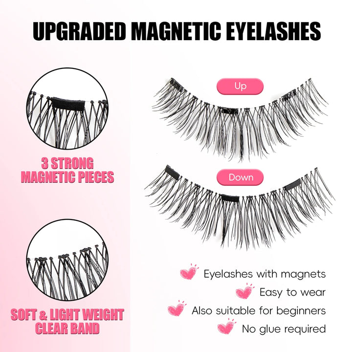 Cillophy Reusable Magnetic Lashes – No Glue, Easy Wear