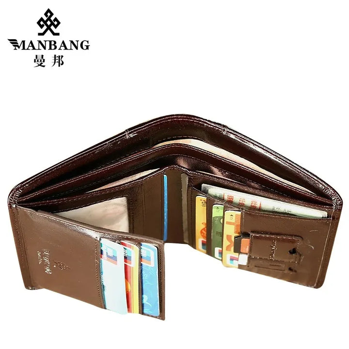 Men's RFID Leather Trifold Wallet