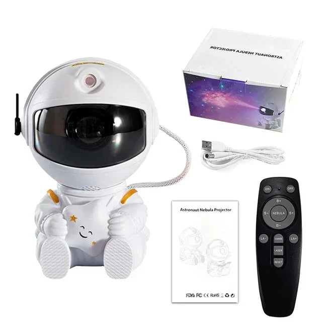 Galaxy Star Projector – Astronaut LED Night Light