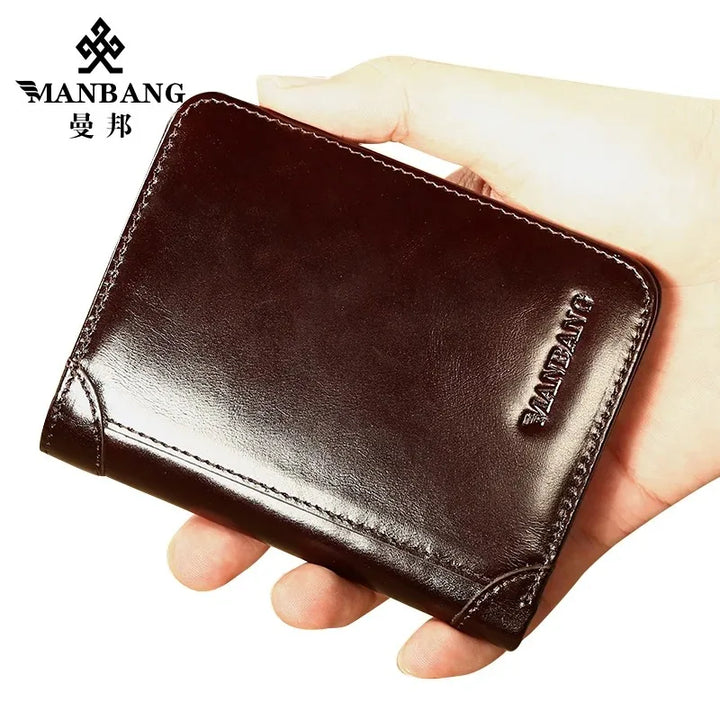 Men's RFID Leather Trifold Wallet