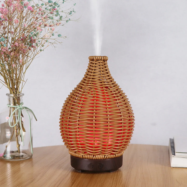 Wood Weave Mini Humidifier – USB Oil Diffuser