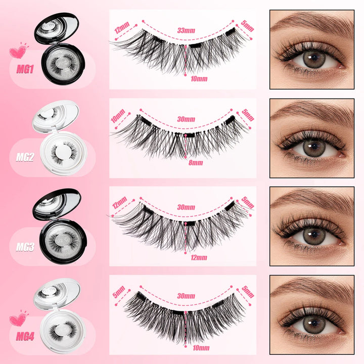 Cillophy Reusable Magnetic Lashes – No Glue, Easy Wear