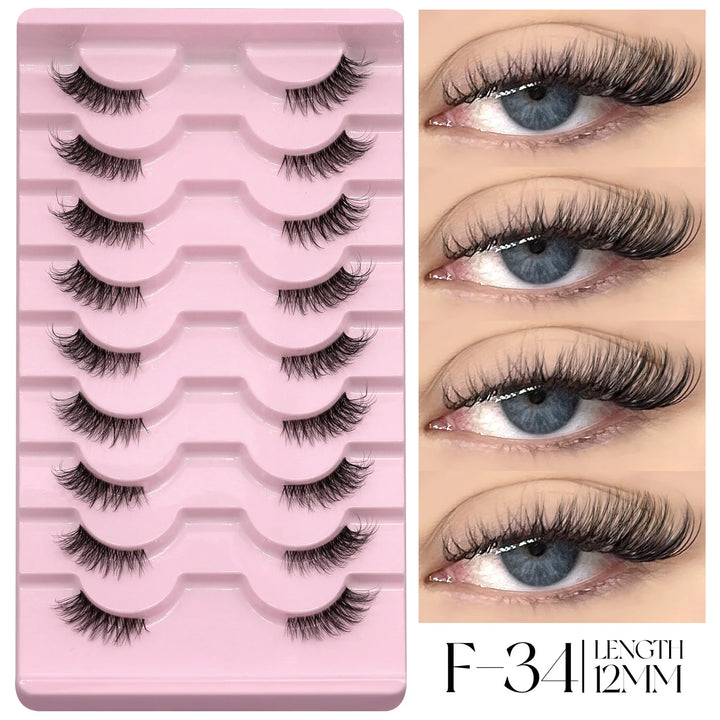 GROINNEYA Half Lashes – Fluffy, Winged & Natural