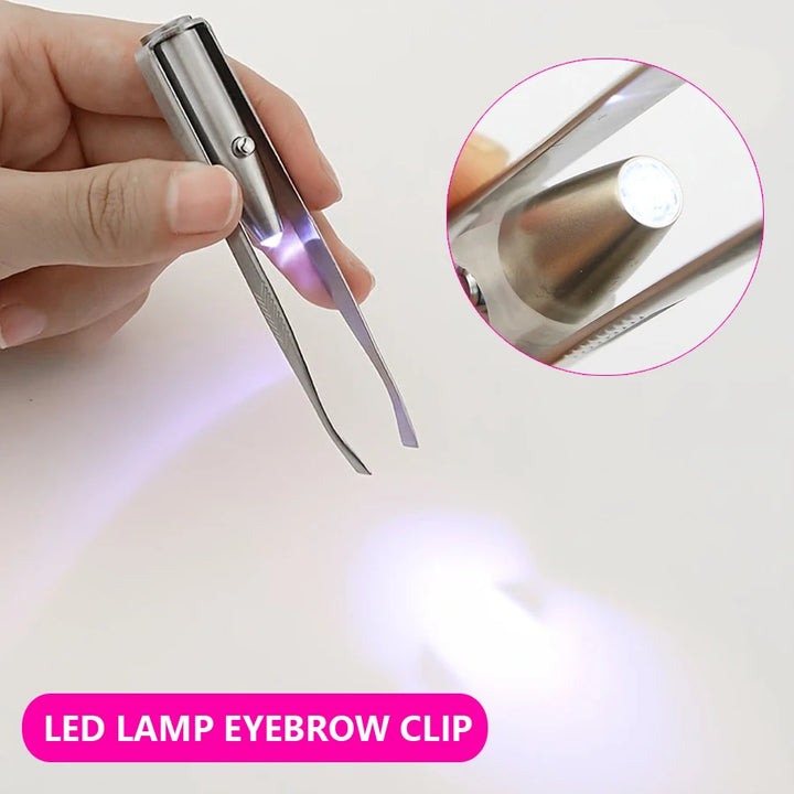 LED Eyebrow Tweezers – Precision & Lighted