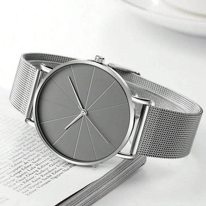 Men's Silver Bracelet Watch