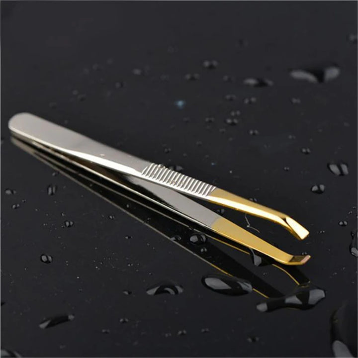 5PCS Slant Tip Tweezers – Precision Hair Removal