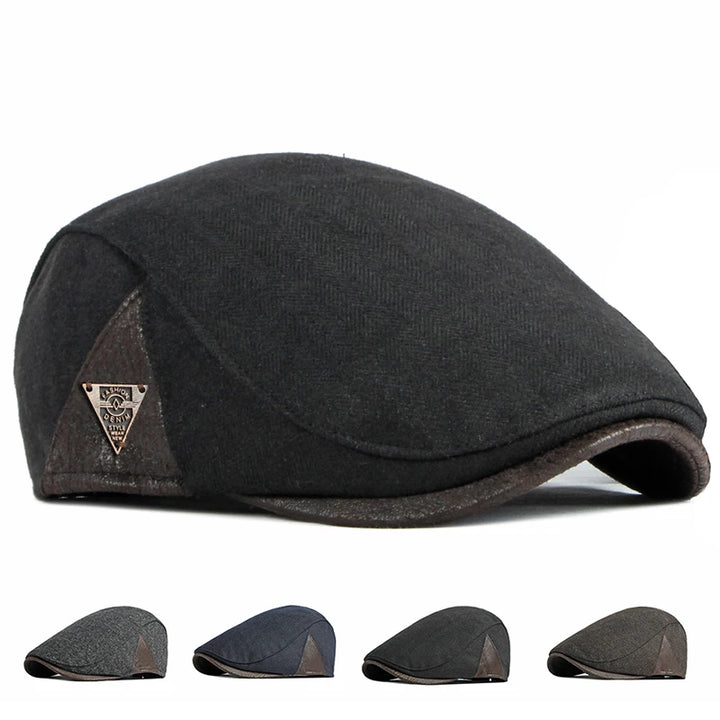 Retro Ivy Flat Cap for Men