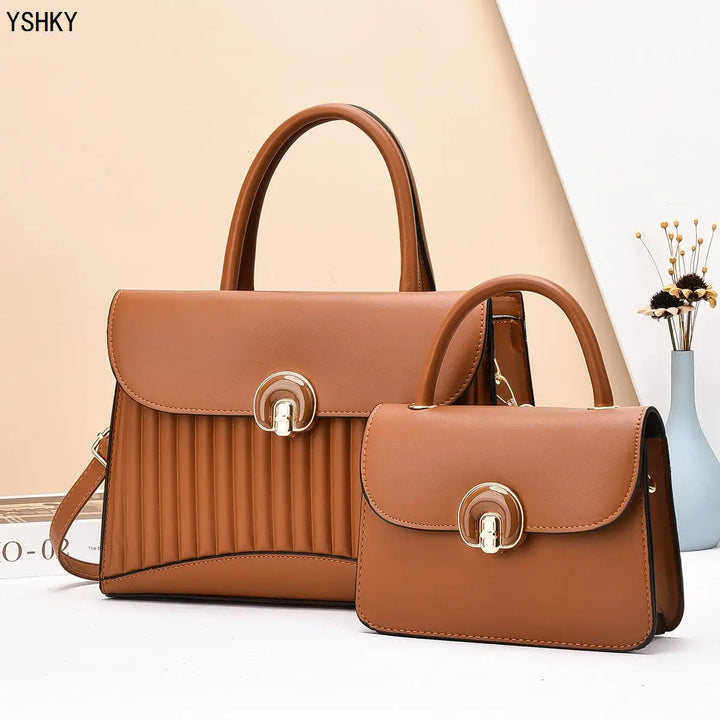 2025 Women's 2-Piece Striped Bag Set