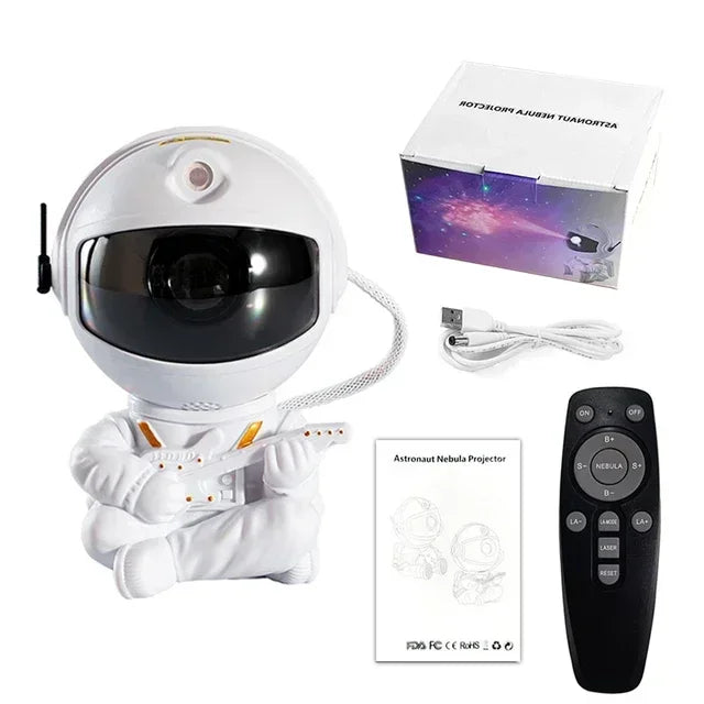 Galaxy Star Projector – Astronaut LED Night Light