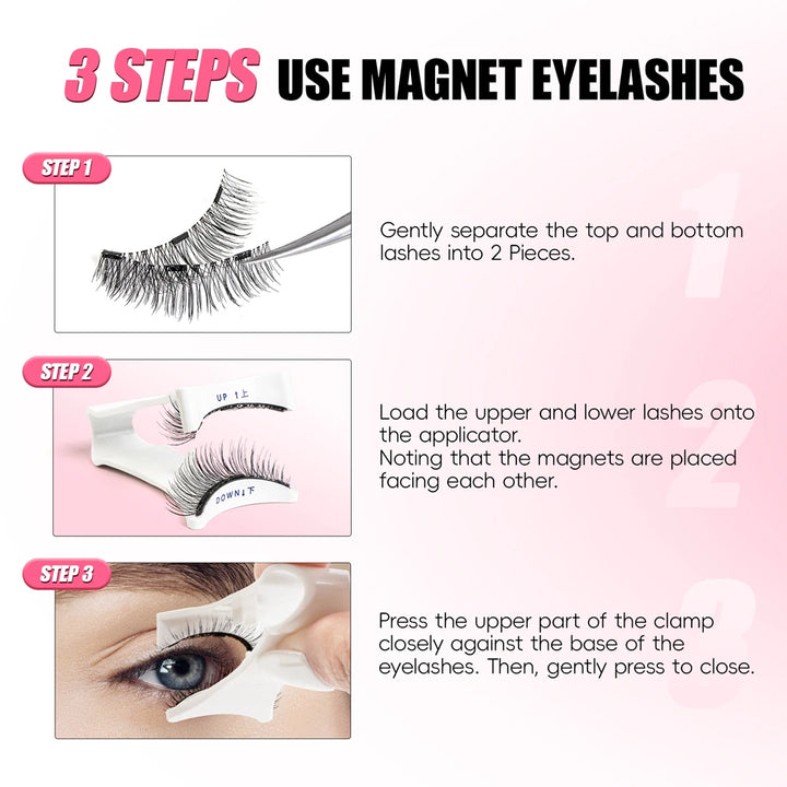 Cillophy Reusable Magnetic Lashes – No Glue, Easy Wear