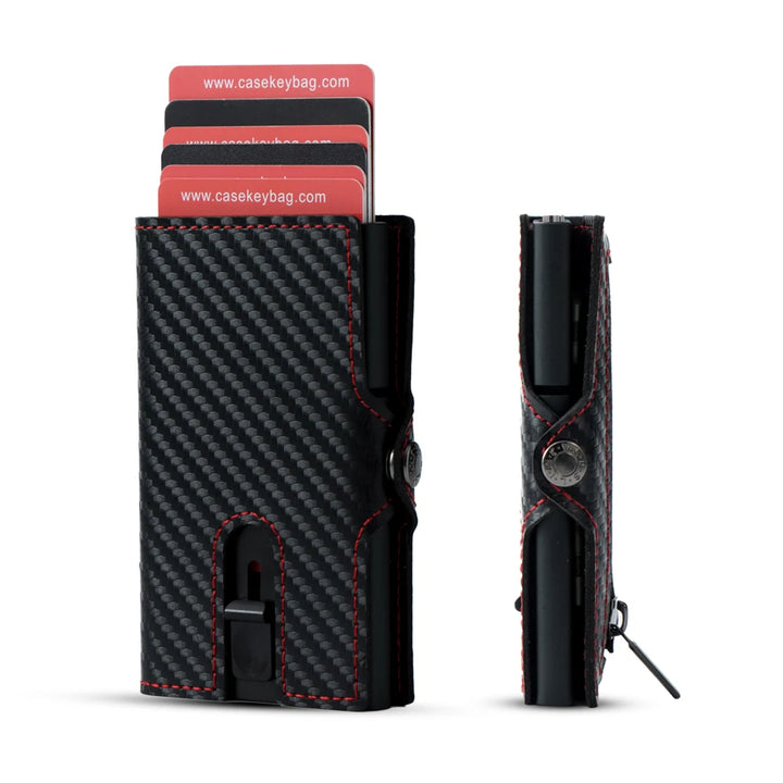 Slim Smart Carbon Fiber Wallet with Pocket