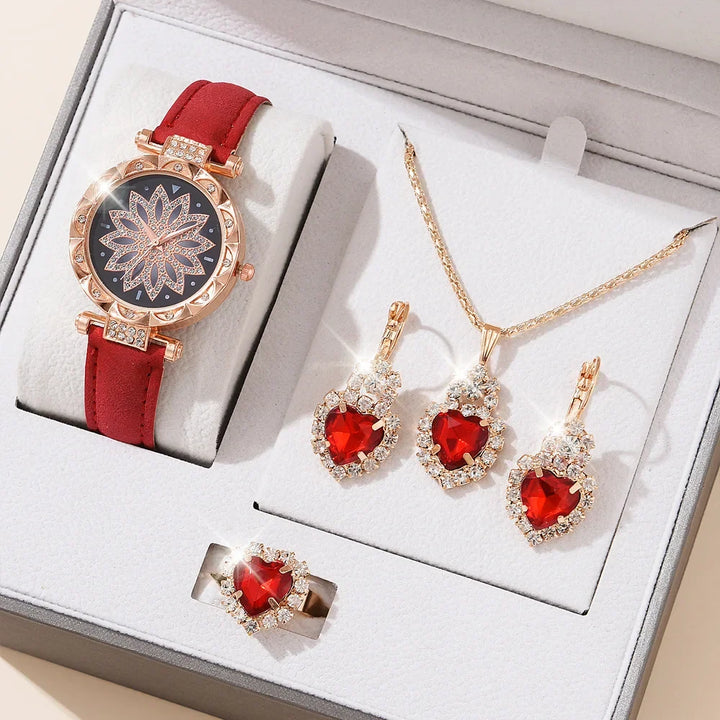 5pcs Set Watches Women