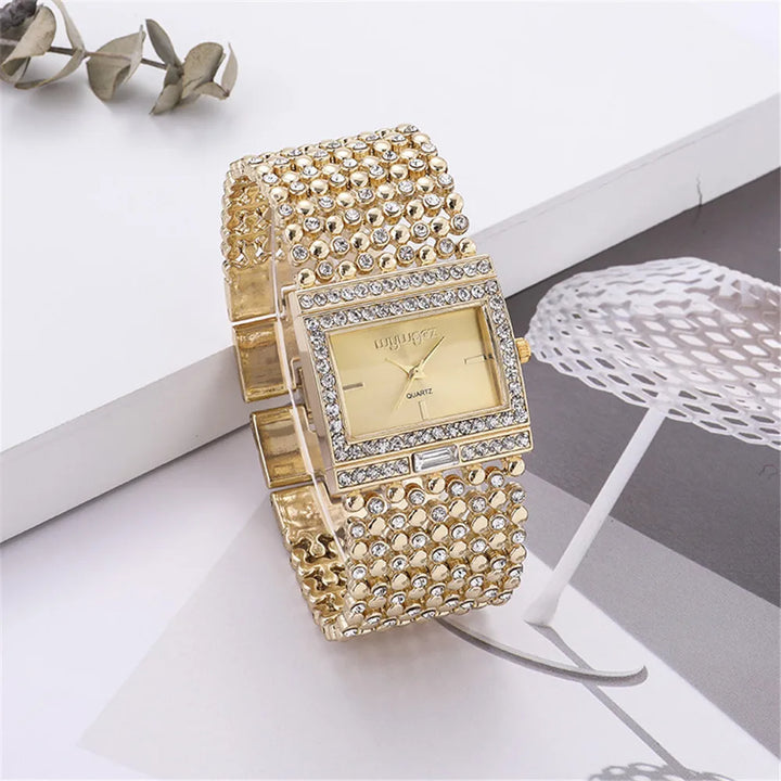 Luxury Gold Diamond Women’s Watch