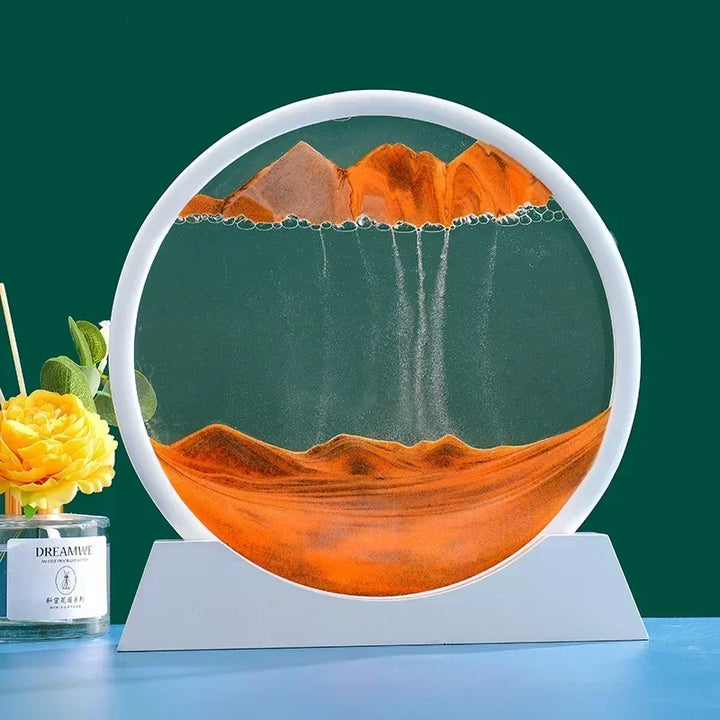 3D Moving Sand Art – Round Glass Sandscape