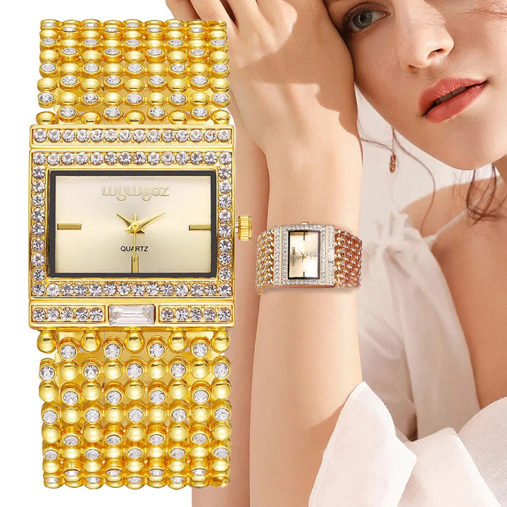 Luxury Gold Diamond Women’s Watch