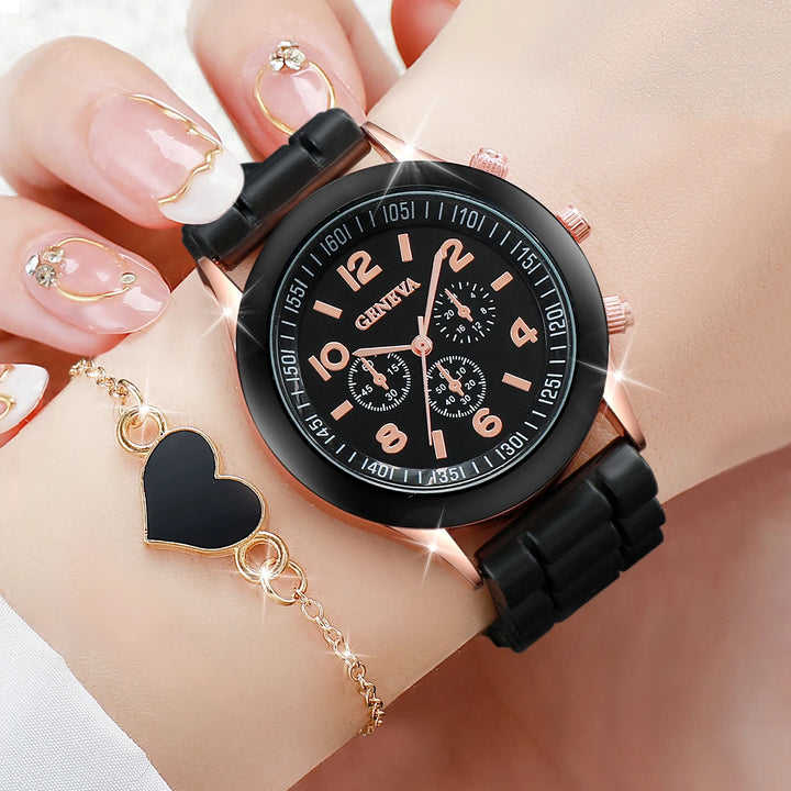 Fashion Silicone Watch Set