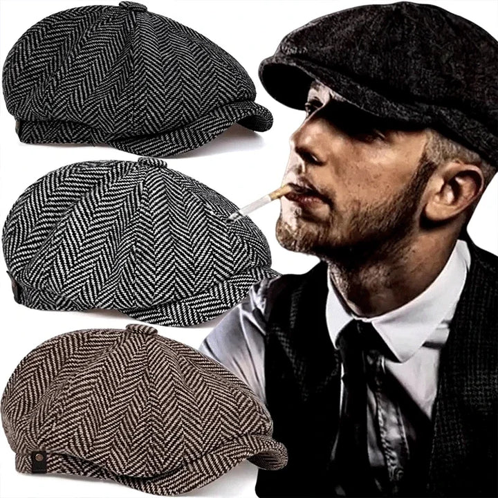 Vintage Retro Peaky Blinders Flat Cap