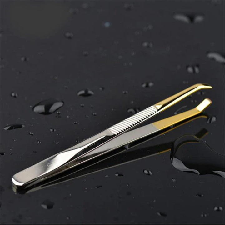 5PCS Slant Tip Tweezers – Precision Hair Removal