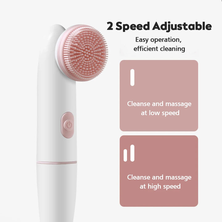 Electric Facial Cleanser – Waterproof & Dual-Speed