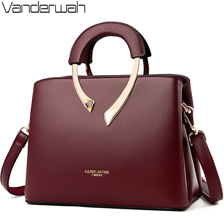 VANDERWAH Leather Tote – Luxury Shoulder & Crossbody Bag