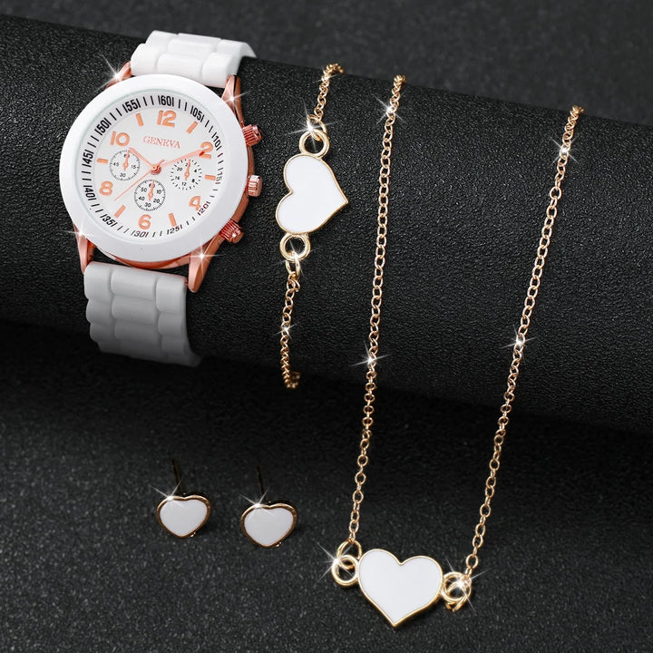 Fashion Silicone Watch Set