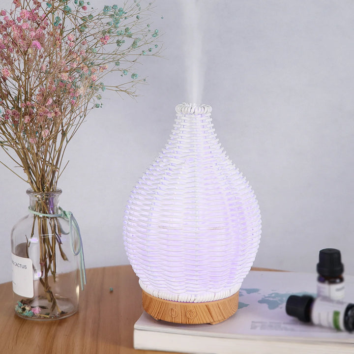 Wood Weave Mini Humidifier – USB Oil Diffuser