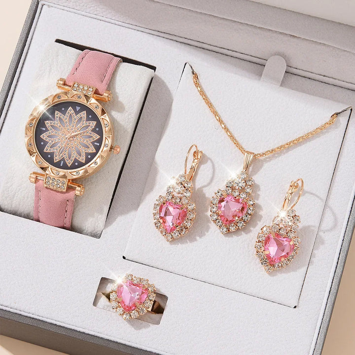 5pcs Set Watches Women