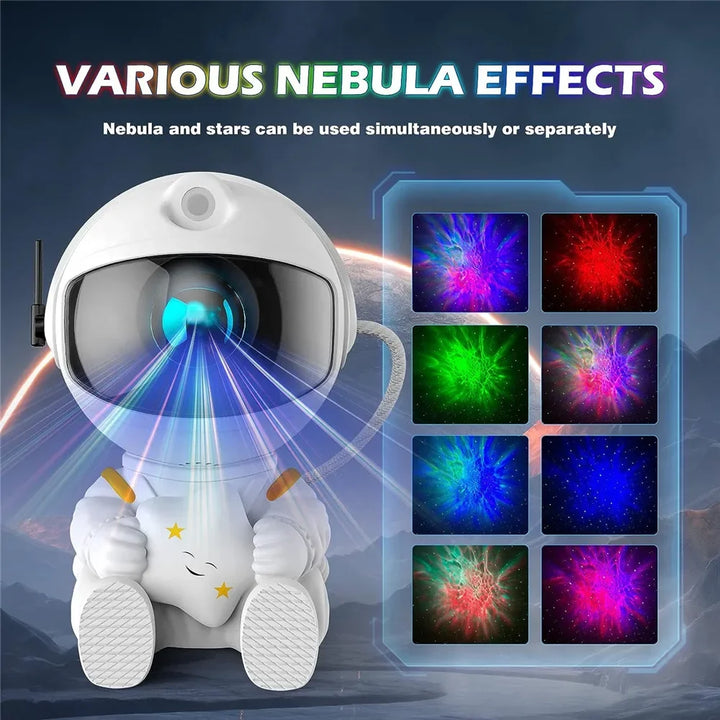 Galaxy Star Projector – Astronaut LED Night Light