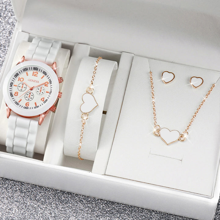 Fashion Silicone Watch Set