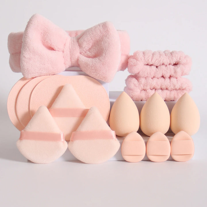 15-Piece Makeup Sponge Set – Blender, Puff & Accessories