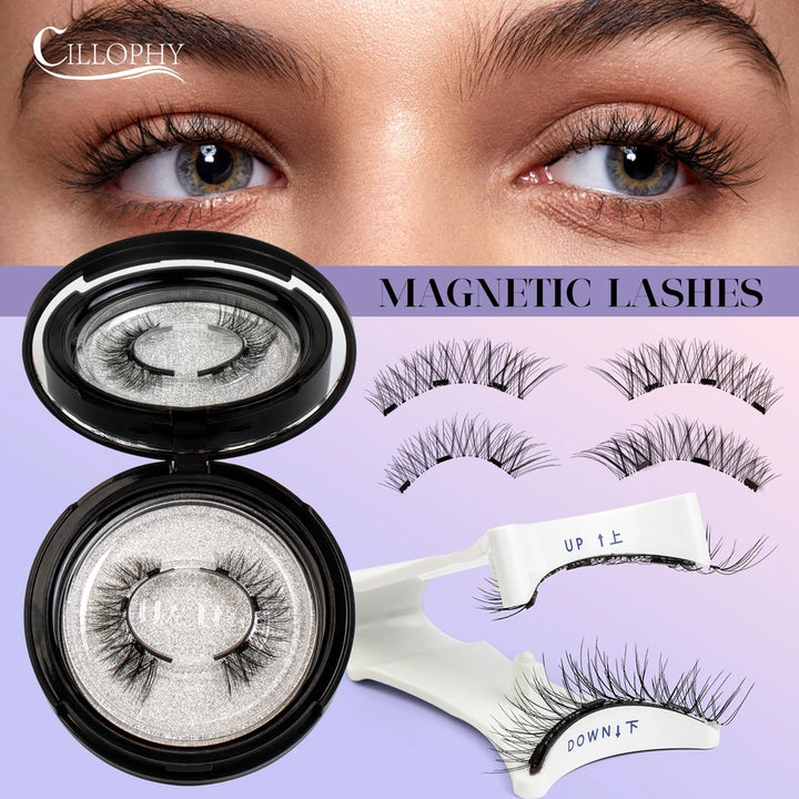 Cillophy Reusable Magnetic Lashes – No Glue, Easy Wear