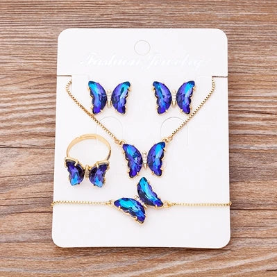 Butterfly Zircon Wedding Jewelry