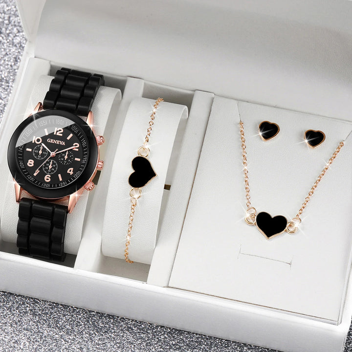 Fashion Silicone Watch Set