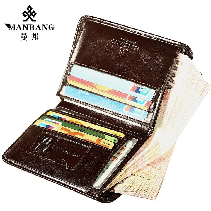 Men's RFID Leather Trifold Wallet