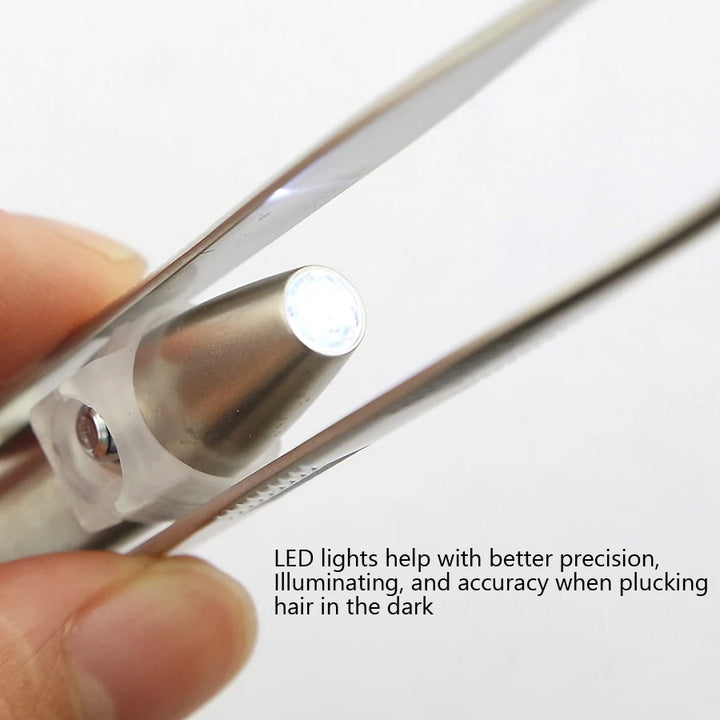 LED Eyebrow Tweezers – Precision & Lighted