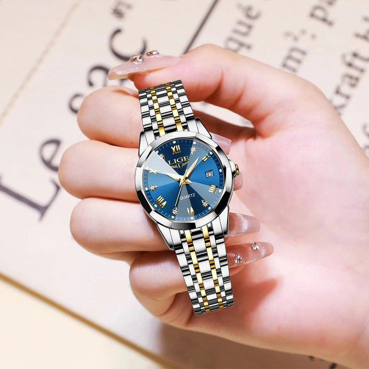 Women's Luxury Waterproof Stainless Steel Watch