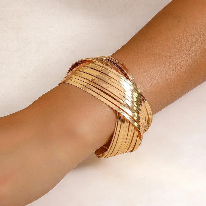 Fashionable Geometric Metal Bracelet