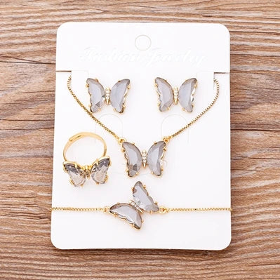 Butterfly Zircon Wedding Jewelry