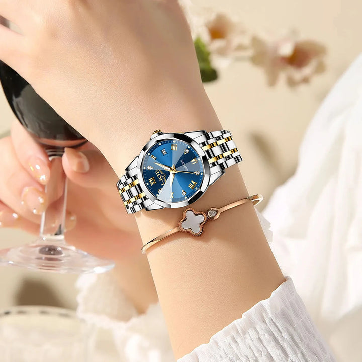 Women's Luxury Waterproof Stainless Steel Watch