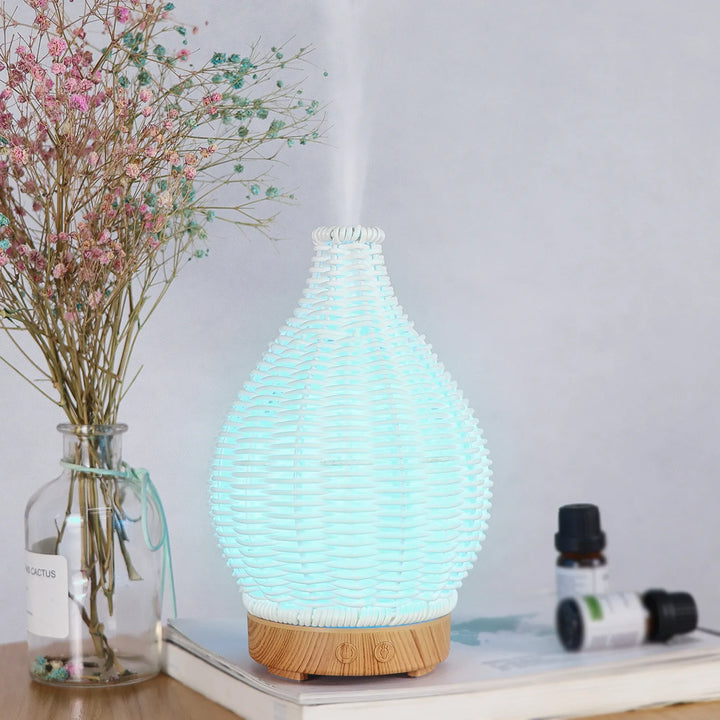 Wood Weave Mini Humidifier – USB Oil Diffuser